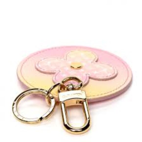 #55 - LOUIS VUITTON Porte Cle Illustrious Bag Charm Monogram Flower Keychain - Picture 4 of 4